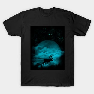 shirt deer at night T-Shirt